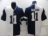 Nike Cowboys #11 Micah Parsons White Blue Two Tone Vapor Untouchable Limited Jersey,baseball caps,new era cap wholesale,wholesale hats